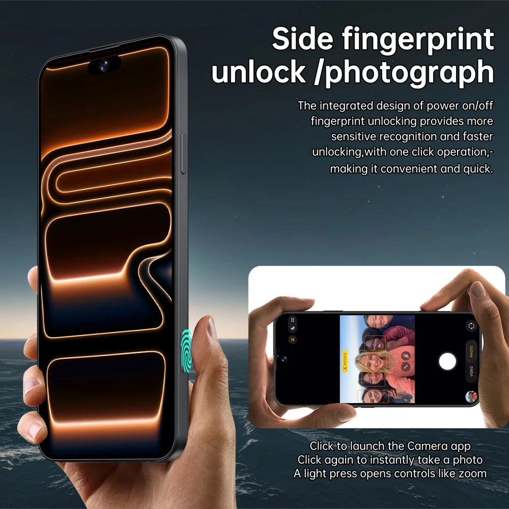 K-Touch New Ai iFone 17 Pro Maxi Android 5G Smartphone 7.3HD 22G+2TB Smart Mobile Phone 16+48MP Dual SIM 7800mAh Unlocked Cell Phone Global Version