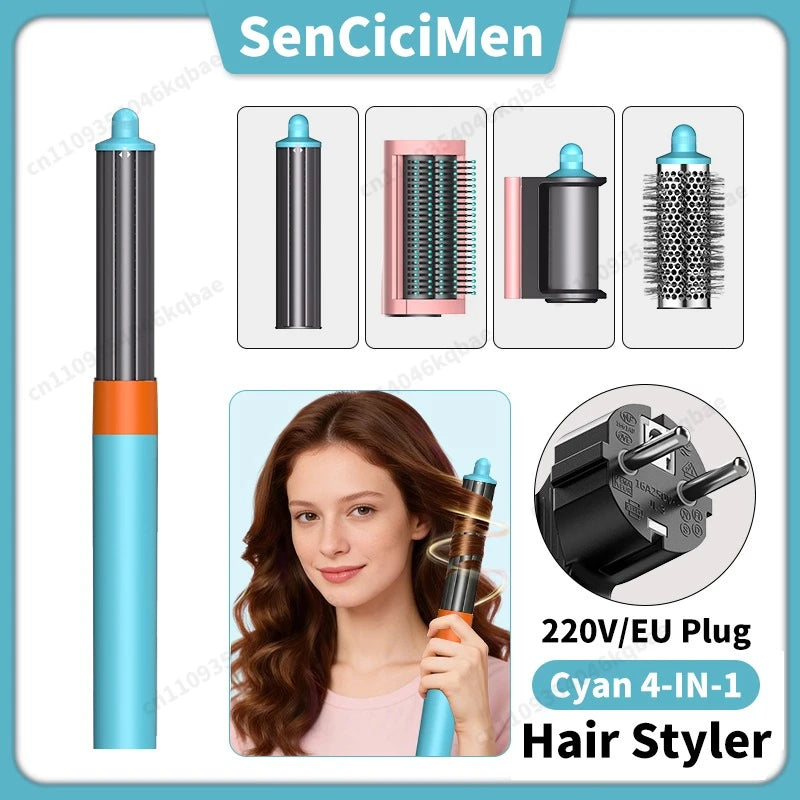 Sencicimen 6 IN 1 Multi Hair Styler Dryer Brush Negative Ion Air Styler for Auto-Wrap Curling Hair Styling Tools Hair Dryer Set