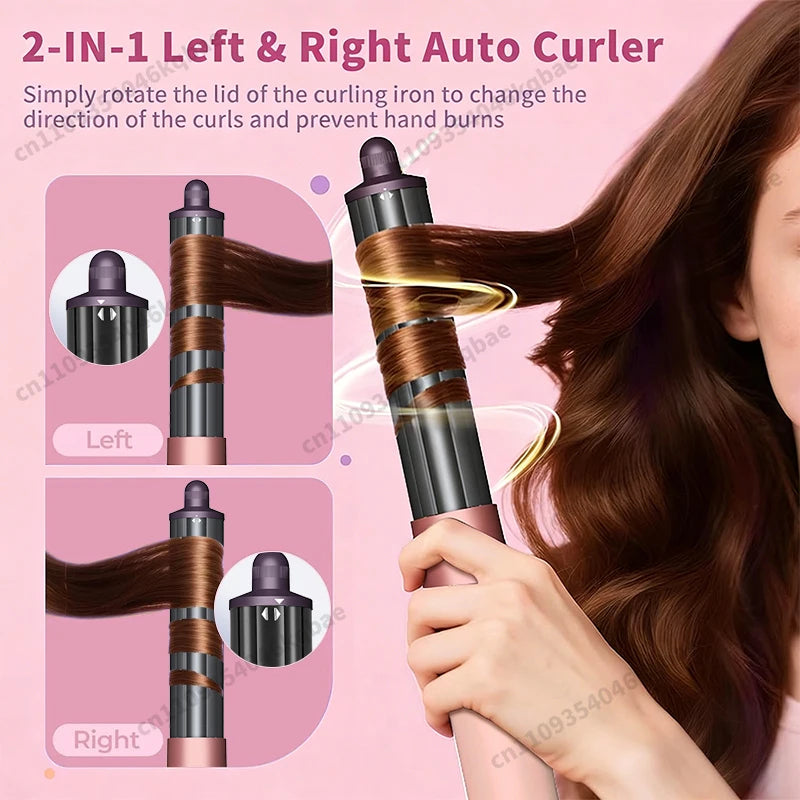 Sencicimen 6 IN 1 Multi Hair Styler Dryer Brush Negative Ion Air Styler for Auto-Wrap Curling Hair Styling Tools Hair Dryer Set