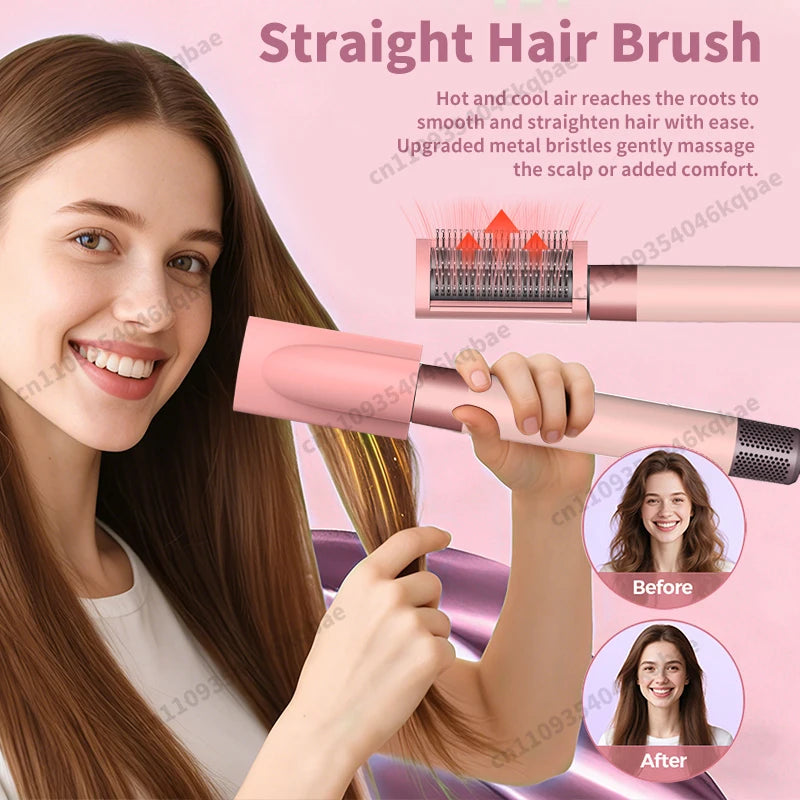 Sencicimen 6 IN 1 Multi Hair Styler Dryer Brush Negative Ion Air Styler for Auto-Wrap Curling Hair Styling Tools Hair Dryer Set
