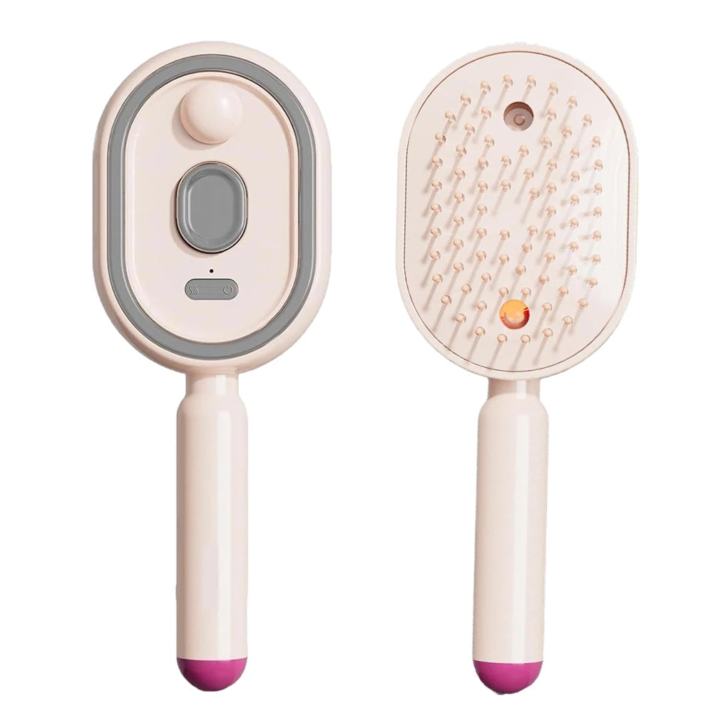Electric Spray Air Cushion Comb for Women Retractable Hair Massage Brush for Thick Fine Curly Hair Electric Steam Brush for Hair