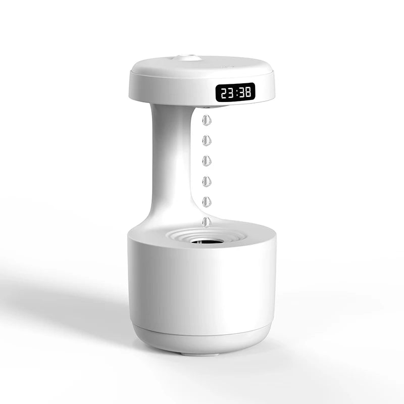 Ultrasonic Anti-Gravity Mist Maker with Water Drops - Air Humidifier, Night Light, and Weightless LED Nebulizer