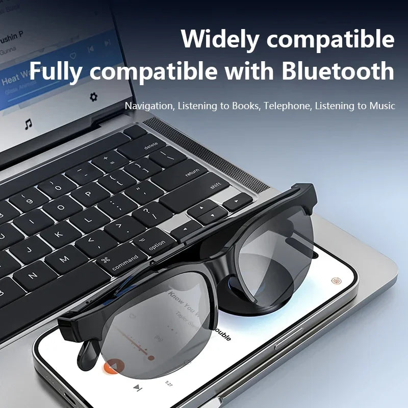 Lenovo Smart Glasses 2026 New AI Translation Bluetooth Conversation Recording Listening To Music Men Women Smart Sunglasses