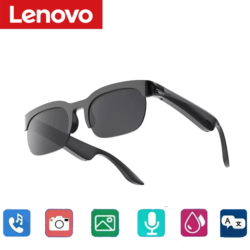 Lenovo Smart Glasses 2026 New AI Translation Bluetooth Conversation Recording Listening To Music Men Women Smart Sunglasses